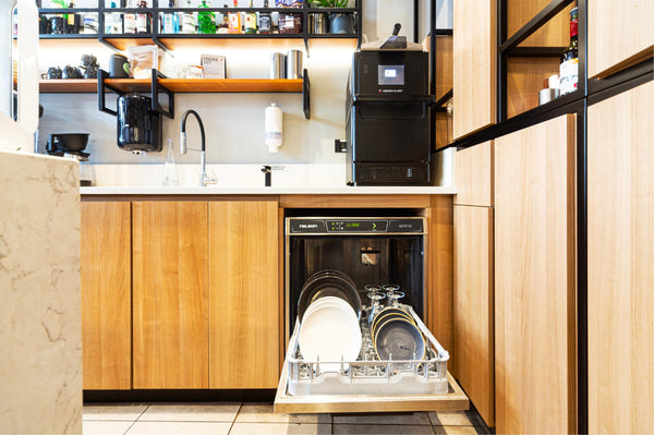 AD50 Commercial Dishwasher Built Into Hotel Bar