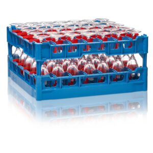 500mm Glass Washer Basket (36 Compartments)