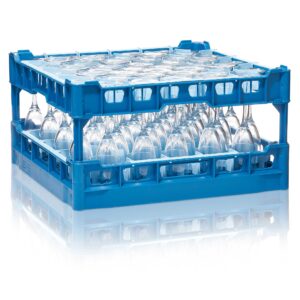 500mm Glass Washer Basket (44 Compartments)